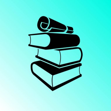 basit kitap vektör simgesi