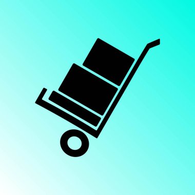 basit paketlenip vektör simgesi