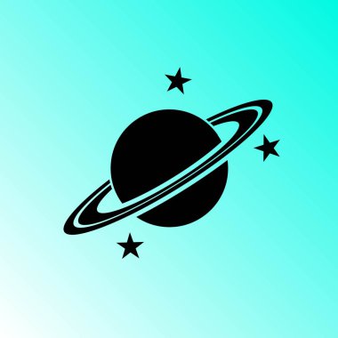 basit gezegen vektör simgesi