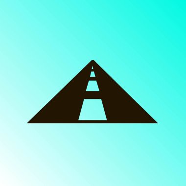 Yol simgesi, otoyol vektör çizim