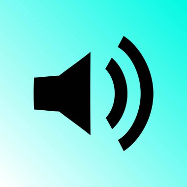 Basit hoparlör vektör simgesi