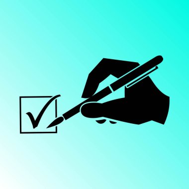 el ve kene vektör simgesi