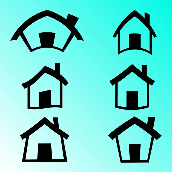 住宅アイコン ホームのベクトル図 — ストックベクタ
