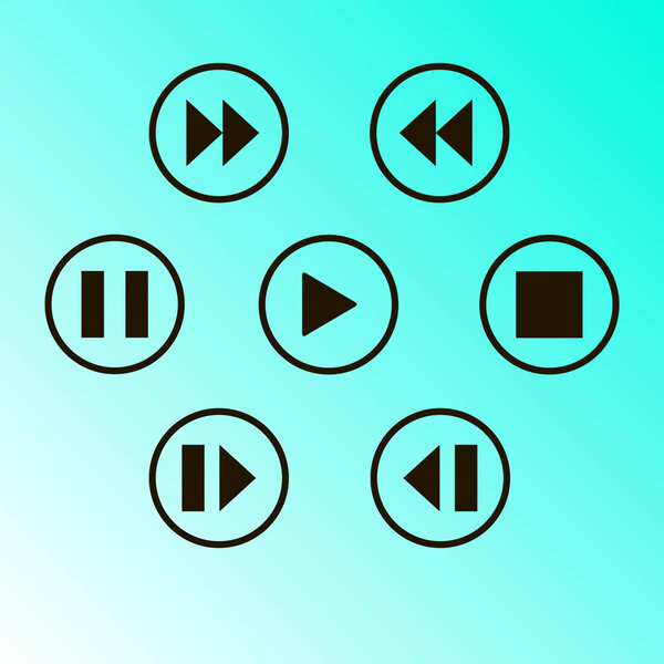 media player control button