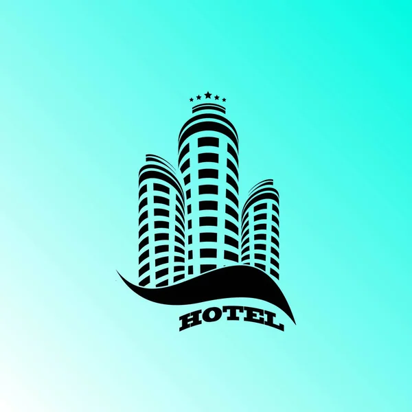 Simple Hotel Vector Icon — Stock Vector