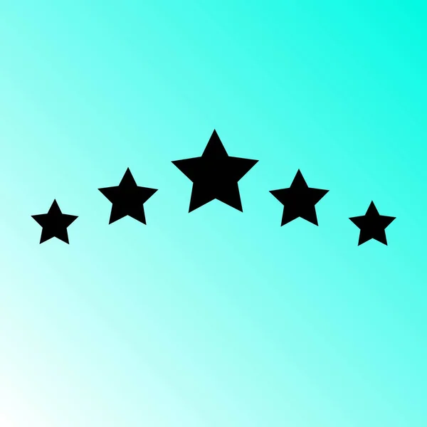 Five Stars Vector Icon — Stock Vector