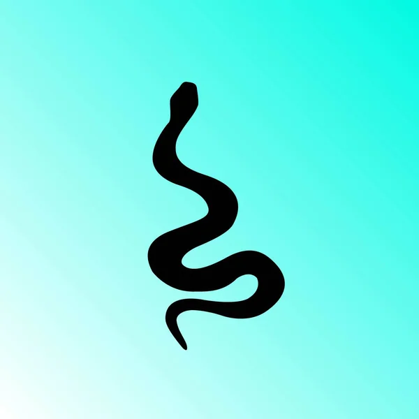 Проста Змія Векторна Піктограма — стоковий вектор