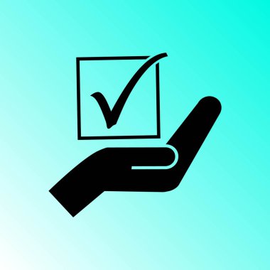  basit oylama vektör simgesi