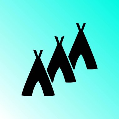 Hovels simgesi, kulübe illüstrasyon vektör