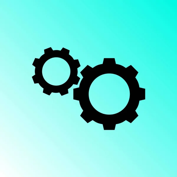 Simple Icono Vector Cogwheels — Archivo Imágenes Vectoriales