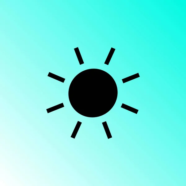 Sun Icon Vector Illustration — Stock Vector