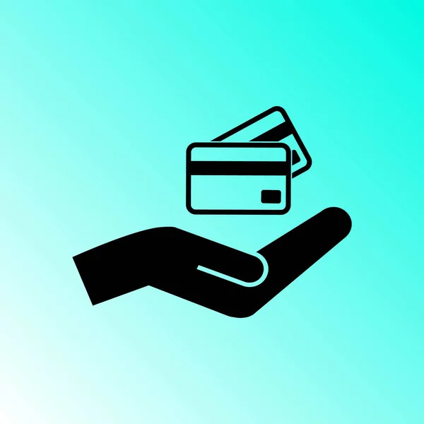 Einfache Kreditkartenabgabe — Stockvektor