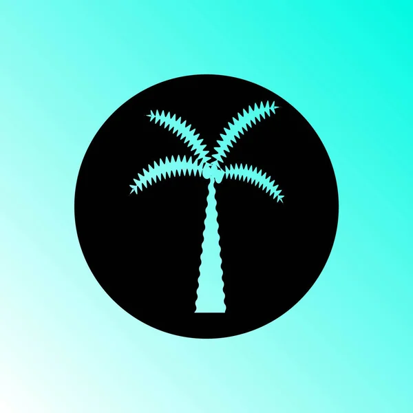 Baum Symbol Palmvektor Illustration — Stockvektor