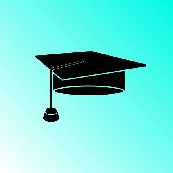 Estudiante Sombrero Vector Icono — Vector de stock