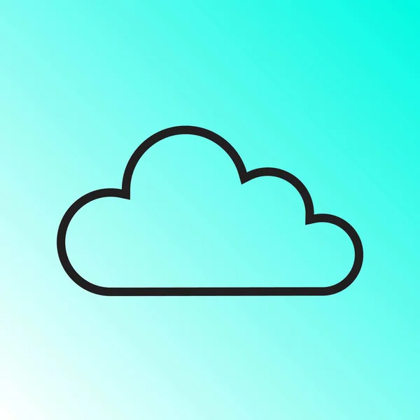 Simple Icono Vector Nube — Vector de stock