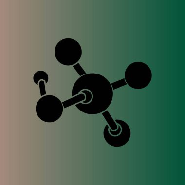 basit molekül vektör simgesi