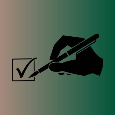 el ve kene vektör simgesi