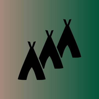 Hovels simgesi, kulübe illüstrasyon vektör