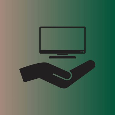 basit Tv vektör simgesi