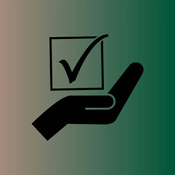 Simple Voto Vector Icono — Archivo Imágenes Vectoriales