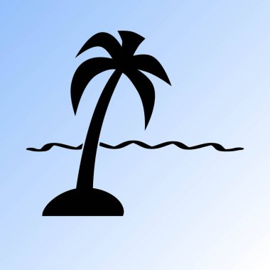 egzotik ada web simgesi. vektör çizim