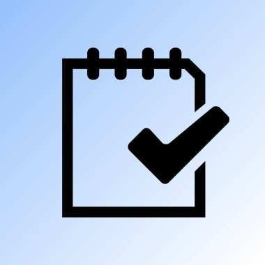 Basit belge vektör simgesi