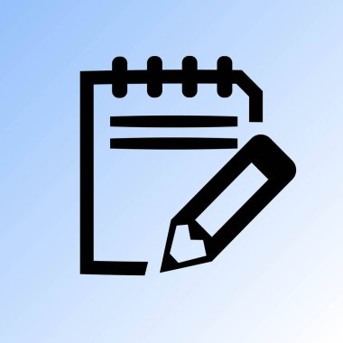 basit defter simge vektör