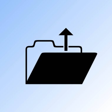 Açık klasör vektör simgesi