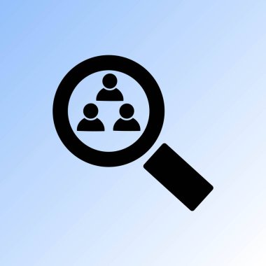 Büyüteç simgesini, arama vektör çizim