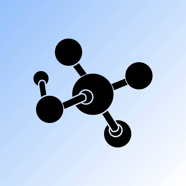 Enkel Molekyl Vektor Ikon — Stock vektor