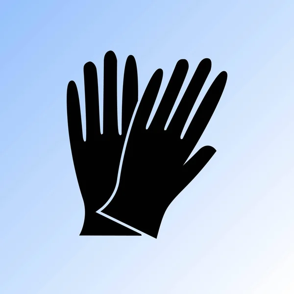 Work Gloves Vector Icon — Stock Vector