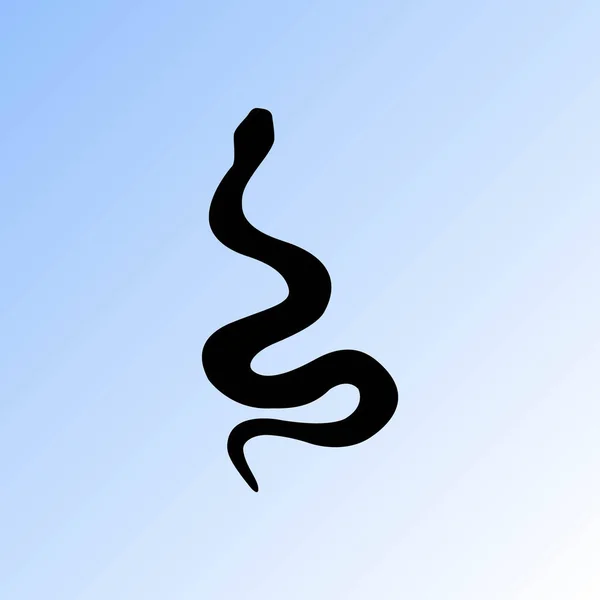 Простая Икона Вектора Змеи — стоковый вектор