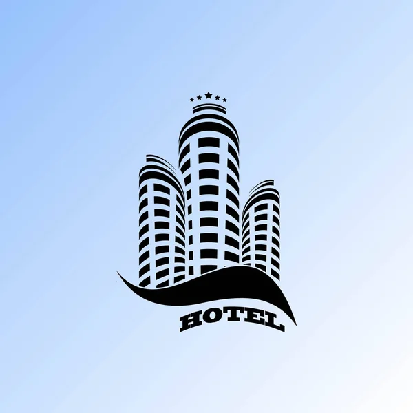 Einfaches Hotelvektorsymbol — Stockvektor