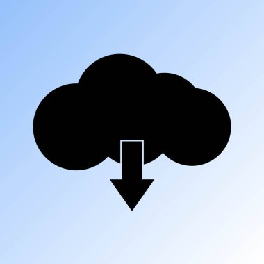 bulut gönderme vektör simgesi 