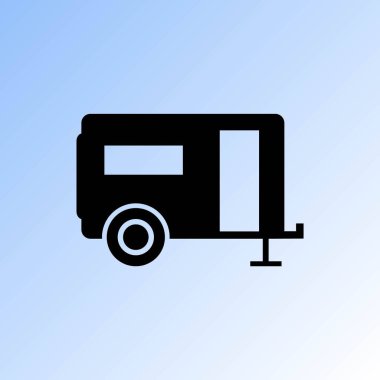 Rekreasyon araç simge vektör çizim