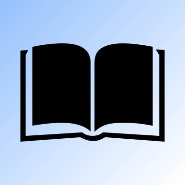 basit ders kitabı vektör simgesi