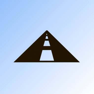 Yol simgesi, otoyol vektör çizim