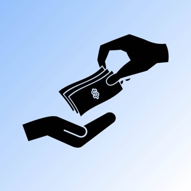 para nakit vektör simgesi. dolar