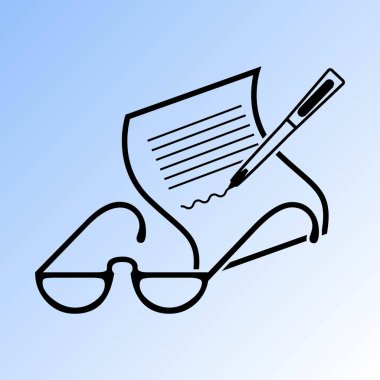 Vektör gözlük simgesi simgesi