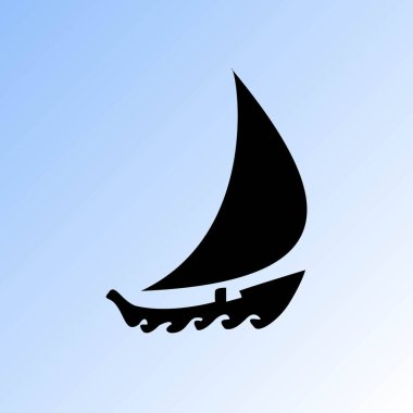 basit tekne vektör simgesi