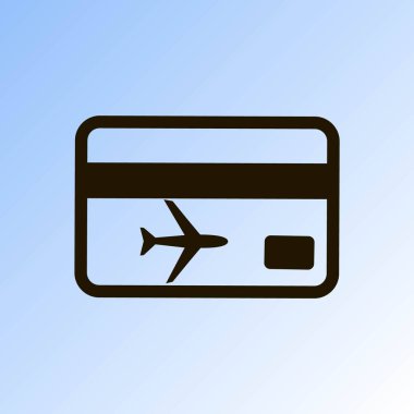 basit bilet vektör simgesi
