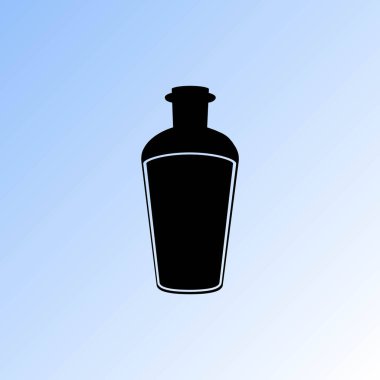 şişe simgesi, vektör illüstrasyonu