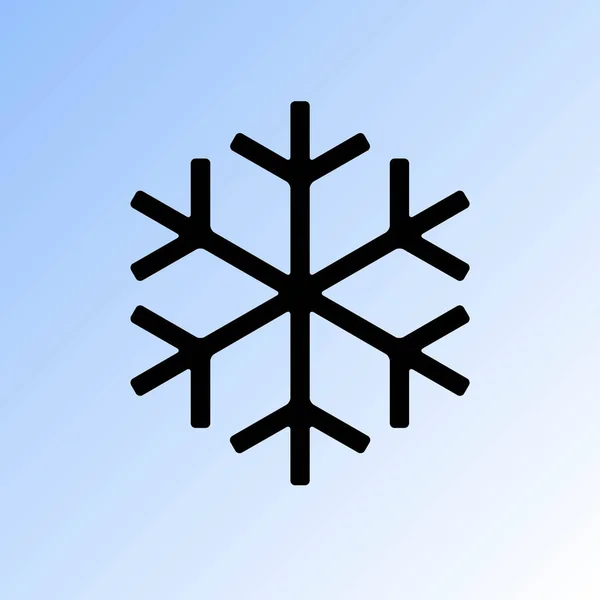 Copo Nieve Icono Vector Ilustración — Vector de stock