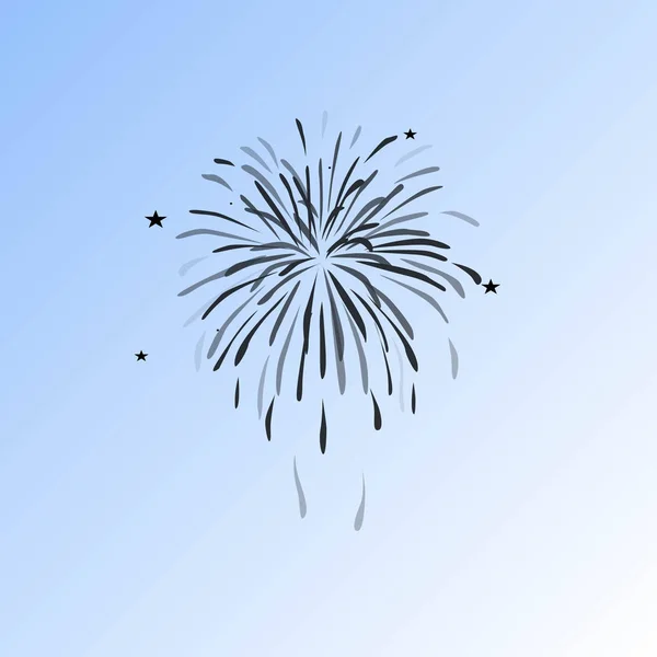 Icono Simple Vector Fuegos Artificiales — Archivo Imágenes Vectoriales