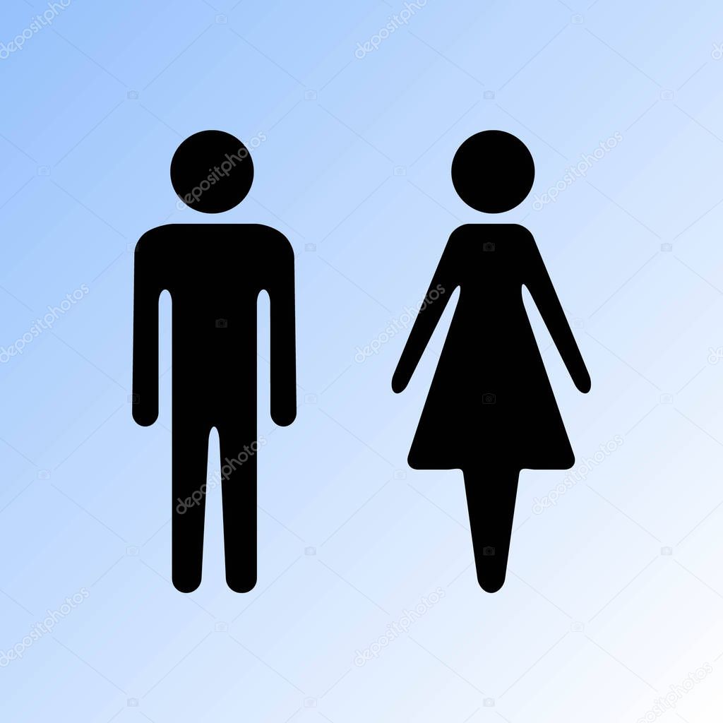 man and woman vector illustration
