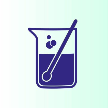 test tüp vektör simgesi