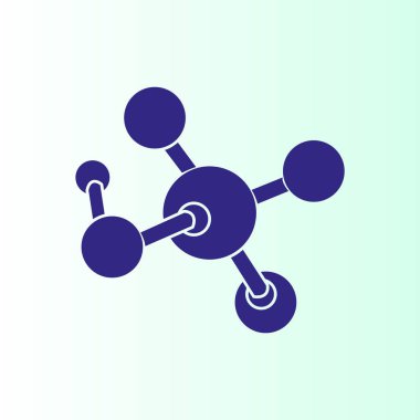 basit molekül vektör simgesi