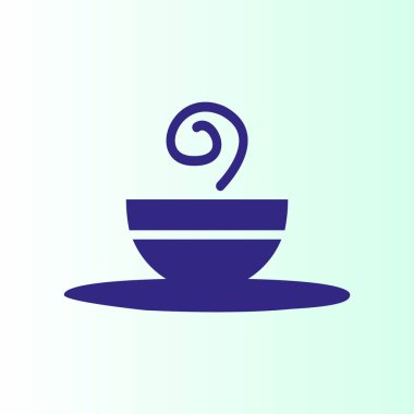 Sıcak kahve vektör simgesi