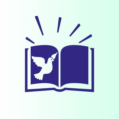 basit İncil kitap vektör Illustration