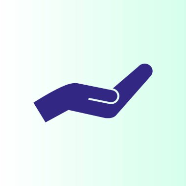 basit el vektör simgesi